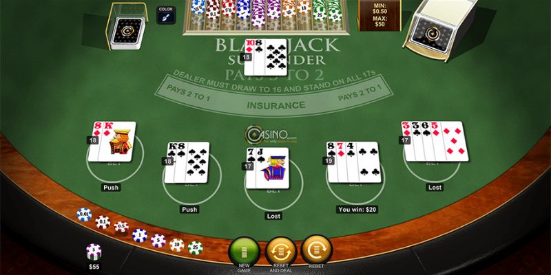 Tách lá số 8 trong Blackjack HI88
