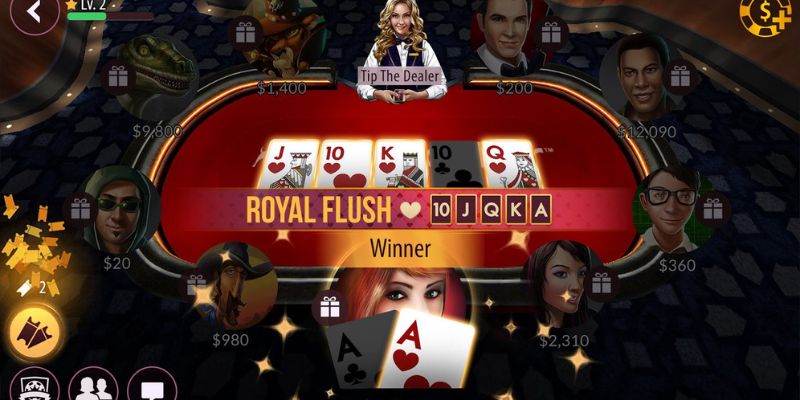 Các vòng thao tác cụ thể khi game thủ đánh Poker Online Hi88
