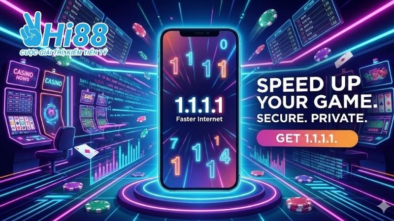 Tại sao việc sử dụng app 1.1.1.1 là giải pháp sống còn cho hội viên Hi88?